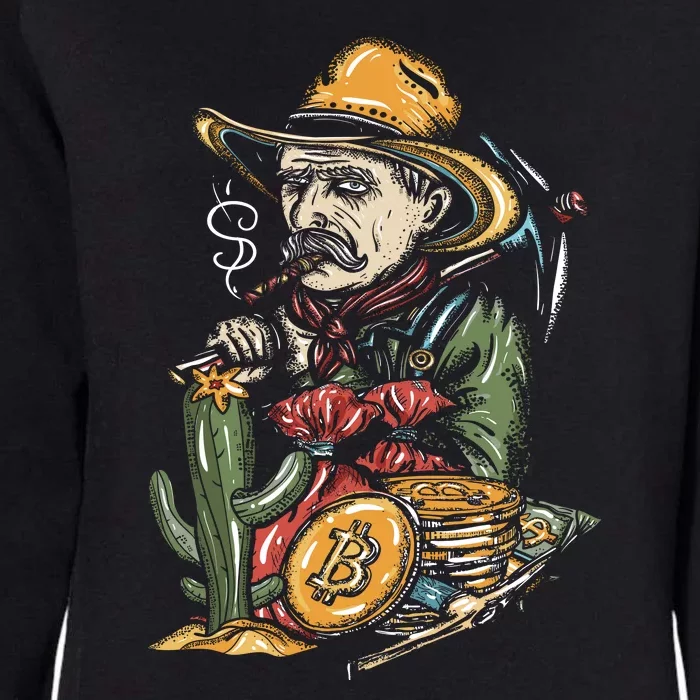 Bitcoin Bob Womens California Wash Sweatshirt