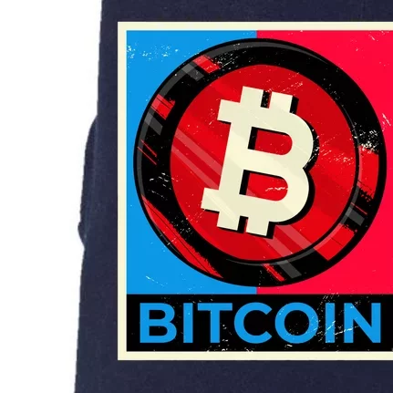 Bitcoin BTC Logo Crypto Currency Moon Hodl Doggie 3-End Fleece Hoodie