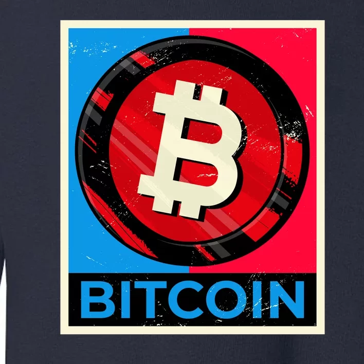 Bitcoin BTC Logo Crypto Currency Moon Hodl Toddler Sweatshirt