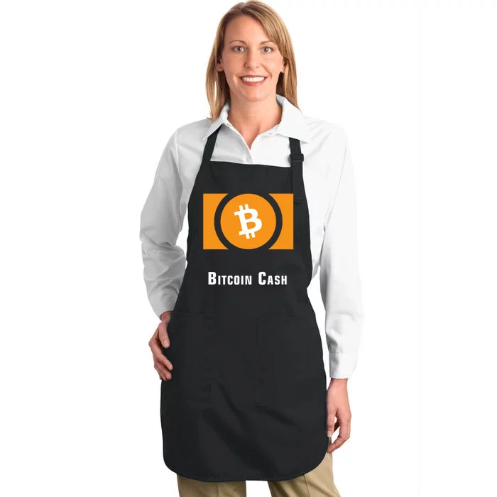 Bitcoin Cash Classic Full-Length Apron With Pocket