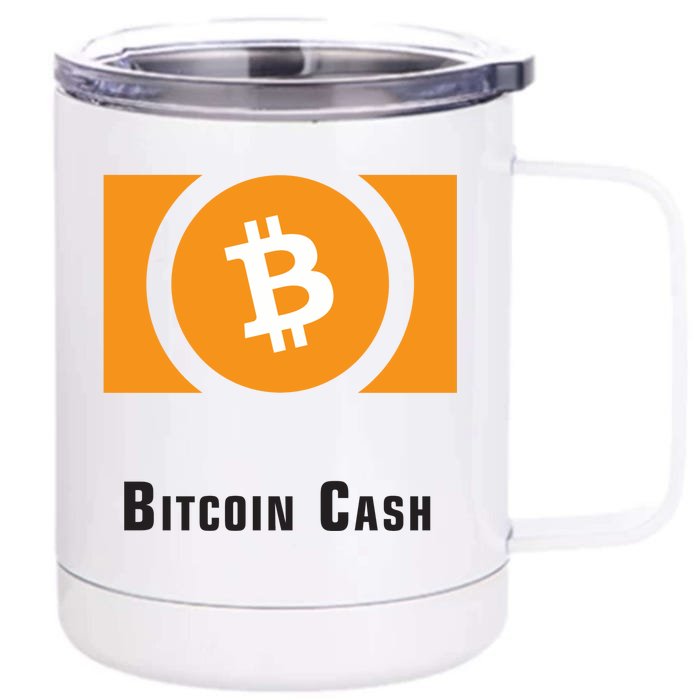 Bitcoin Cash Classic Front & Back 12oz Stainless Steel Tumbler Cup