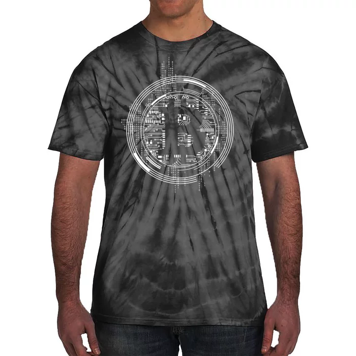 Bitcoin Chip Logo Tie-Dye T-Shirt