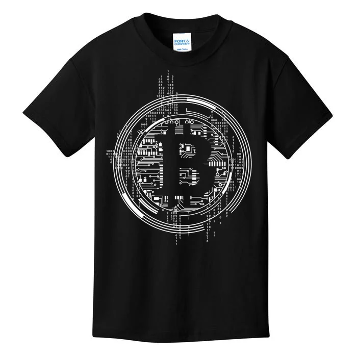 Bitcoin Chip Logo Kids T-Shirt