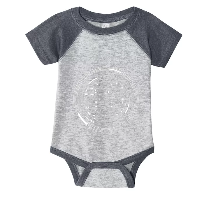 Bitcoin Chip Logo Infant Baby Jersey Bodysuit