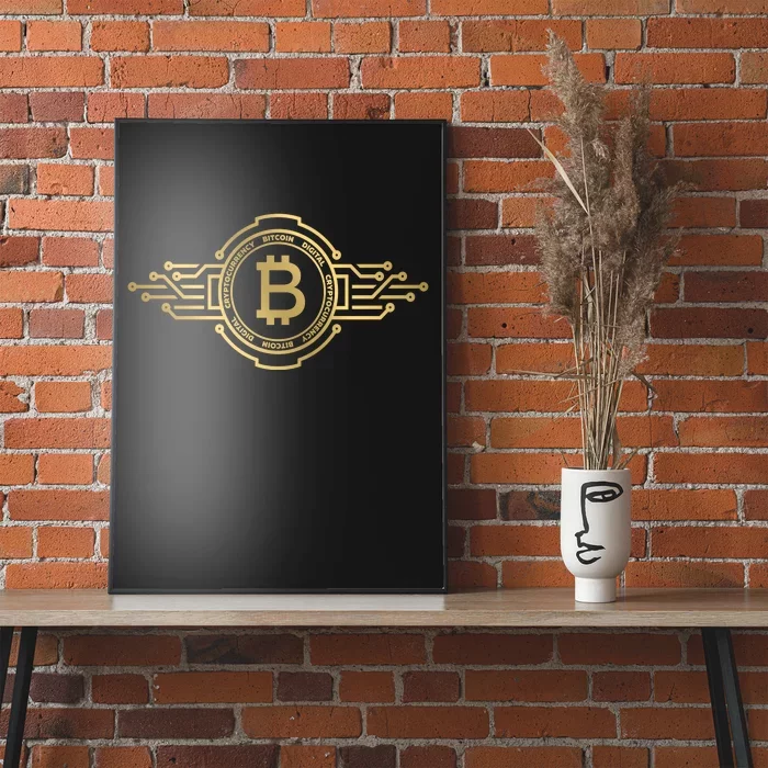 Bitcoin Crypto Coin Poster