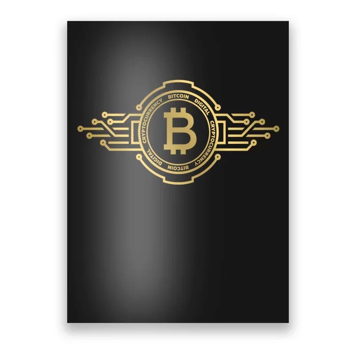 Bitcoin Crypto Coin Poster