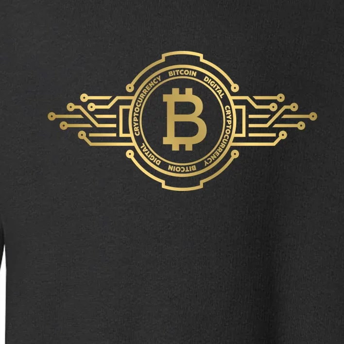 Bitcoin Crypto Coin Toddler Sweatshirt