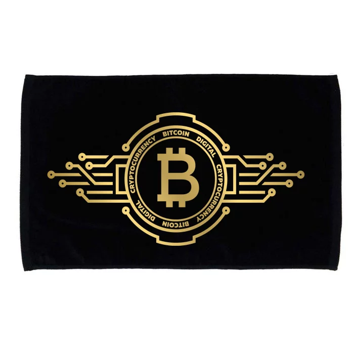 Bitcoin Crypto Coin Microfiber Hand Towel