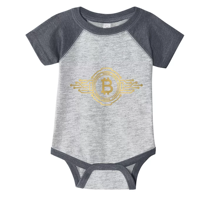 Bitcoin Crypto Coin Infant Baby Jersey Bodysuit