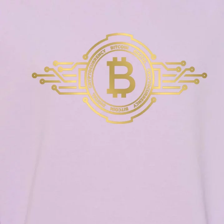 Bitcoin Crypto Coin Garment-Dyed Sweatshirt