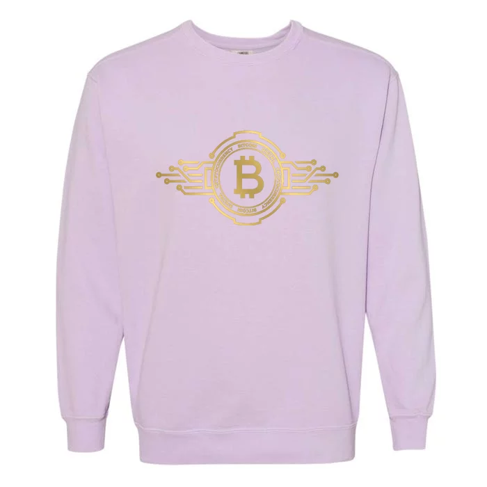 Bitcoin Crypto Coin Garment-Dyed Sweatshirt