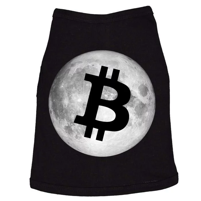 Bitcoin Cryptocurrency Fly Me To The Moon Logo Doggie Tank