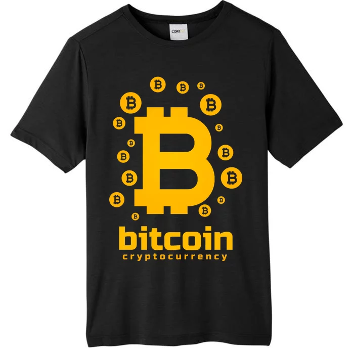 Bitcoin Cryptocurrency Logo ChromaSoft Performance T-Shirt