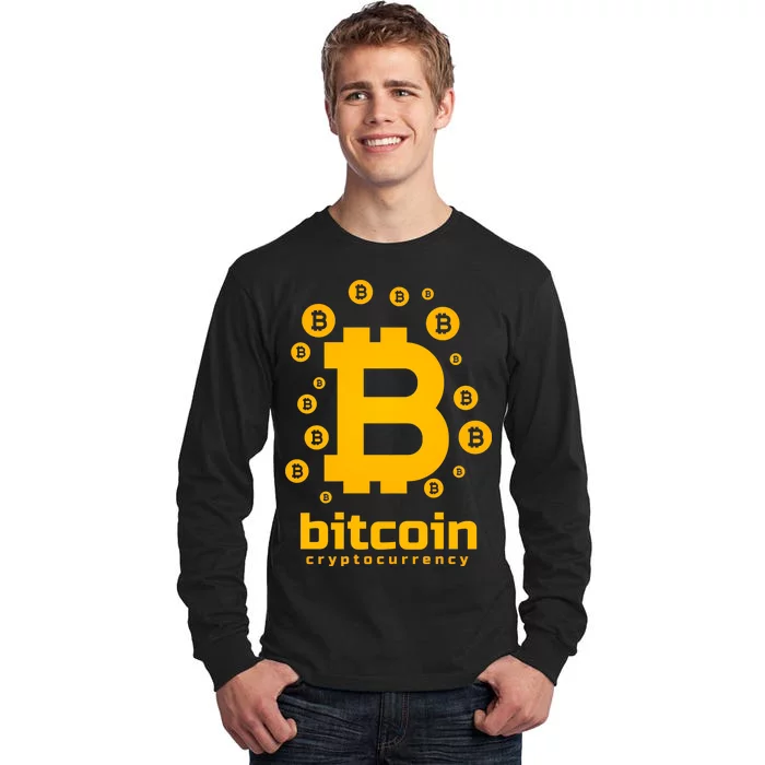 Bitcoin Cryptocurrency Logo Tall Long Sleeve T-Shirt