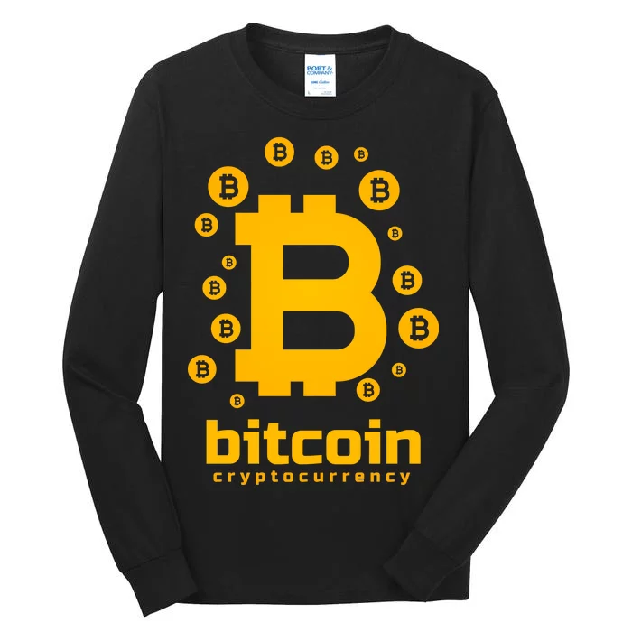 Bitcoin Cryptocurrency Logo Tall Long Sleeve T-Shirt