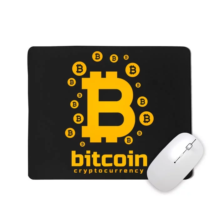 Bitcoin Cryptocurrency Logo Mousepad