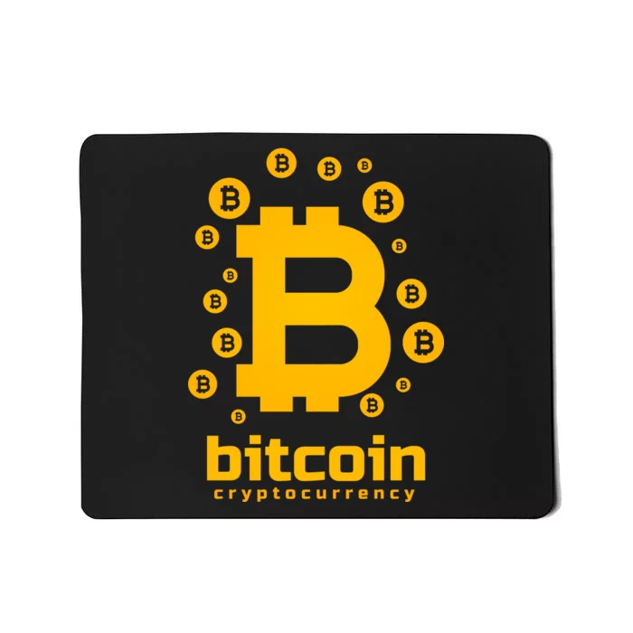 Bitcoin Cryptocurrency Logo Mousepad