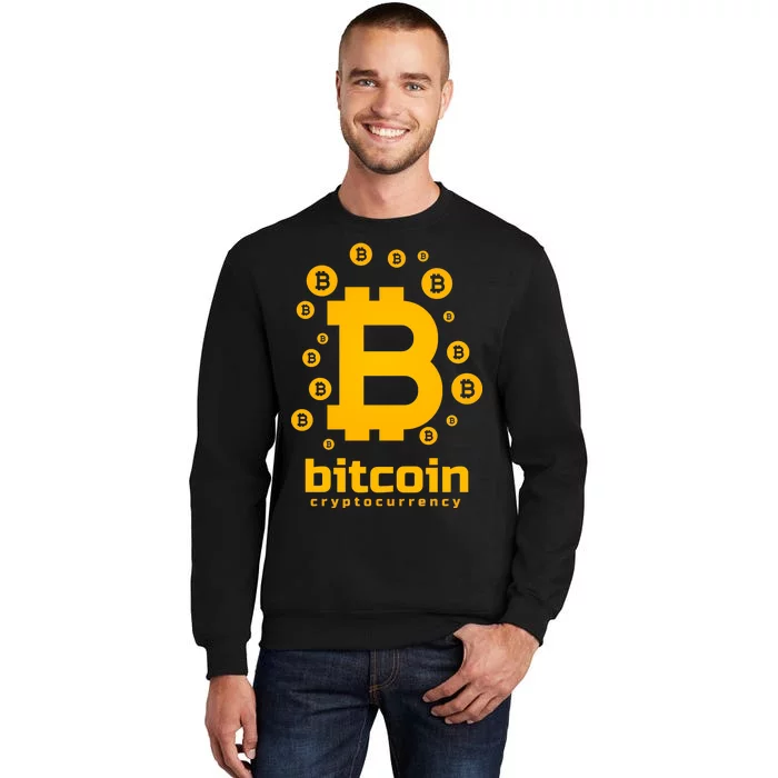 Bitcoin Cryptocurrency Logo Tall Sweatshirt