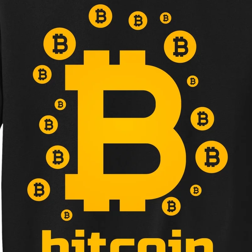 Bitcoin Cryptocurrency Logo Tall Sweatshirt