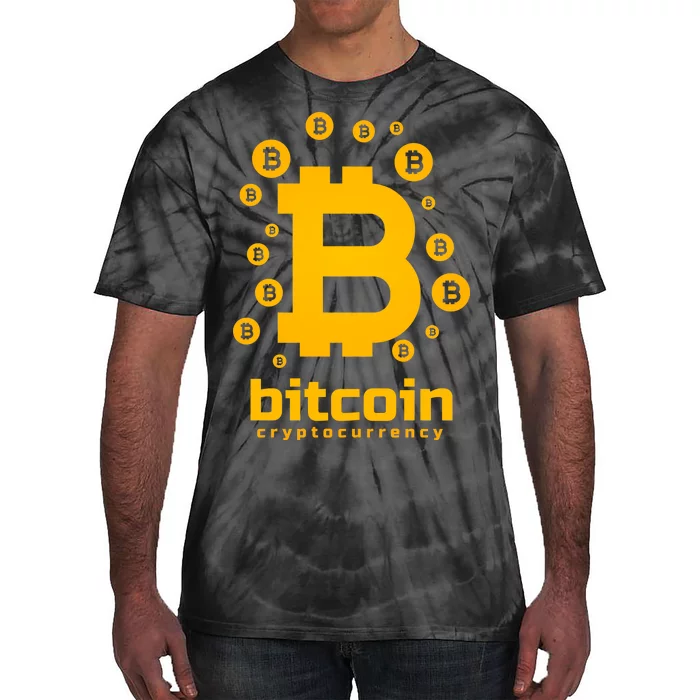 Bitcoin Cryptocurrency Logo Tie-Dye T-Shirt