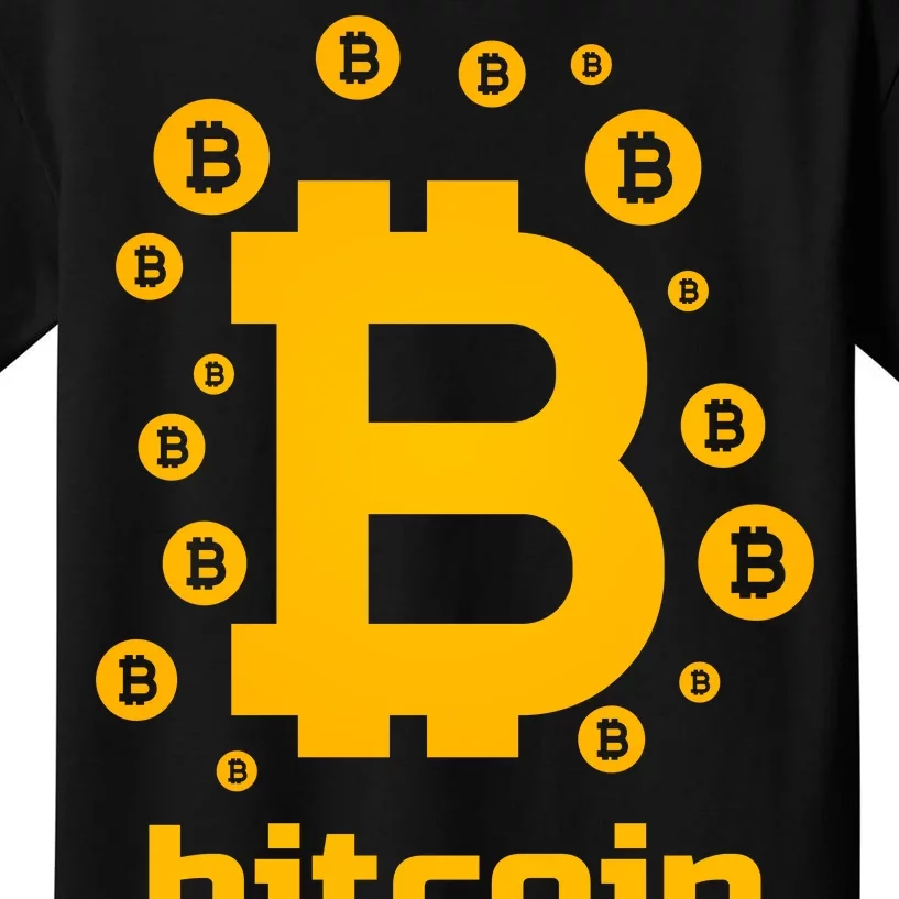 Bitcoin Cryptocurrency Logo Kids T-Shirt