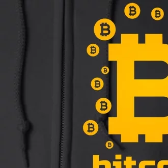 Bitcoin Cryptocurrency Logo Full Zip Hoodie