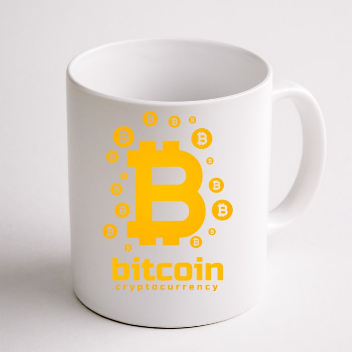 Bitcoin Cryptocurrency Logo Front & Back Coffee Mug