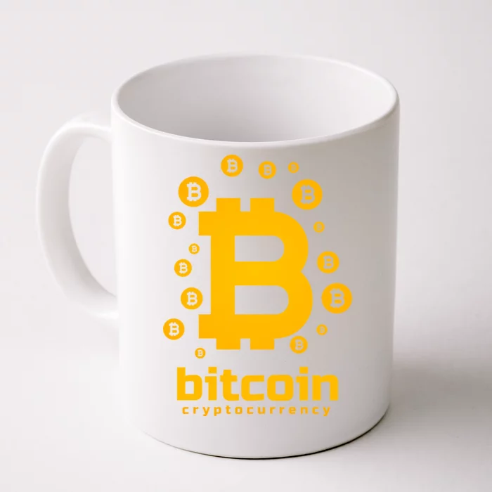 Bitcoin Cryptocurrency Logo Front & Back Coffee Mug