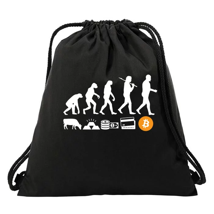 Bitcoin Evolution Drawstring Bag