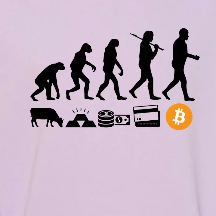 Bitcoin Evolution Garment-Dyed Sweatshirt