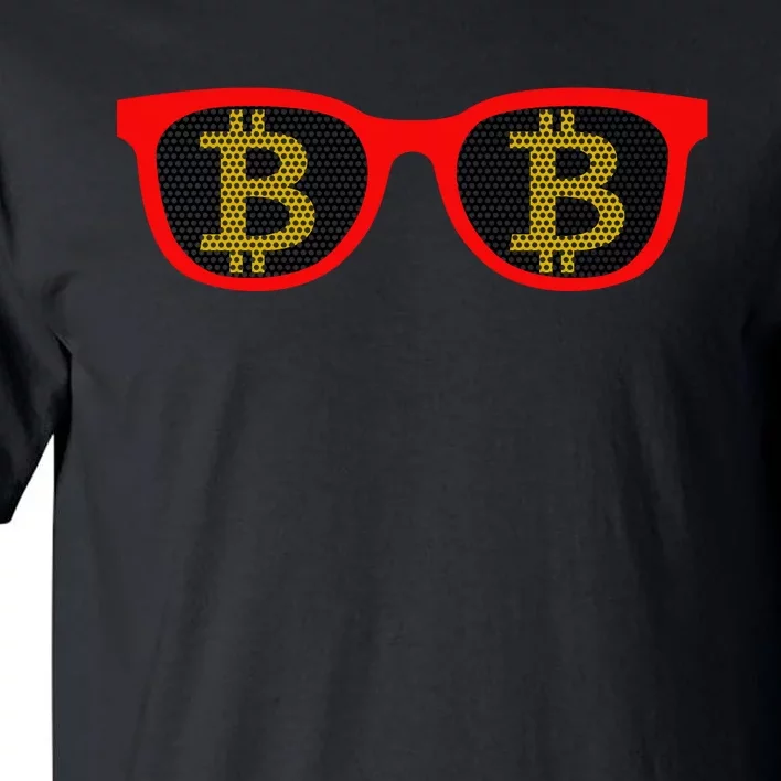 Bitcoin Glasses Tall T-Shirt