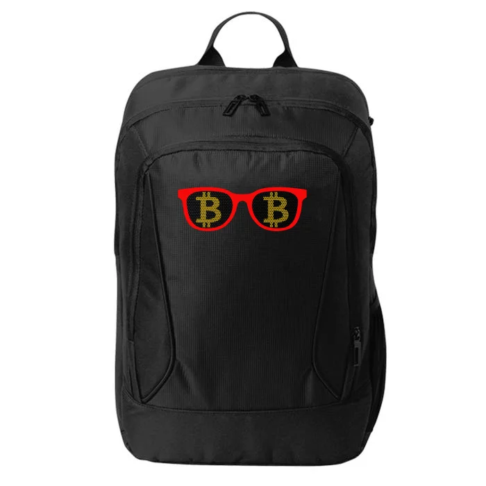 Bitcoin Glasses City Backpack