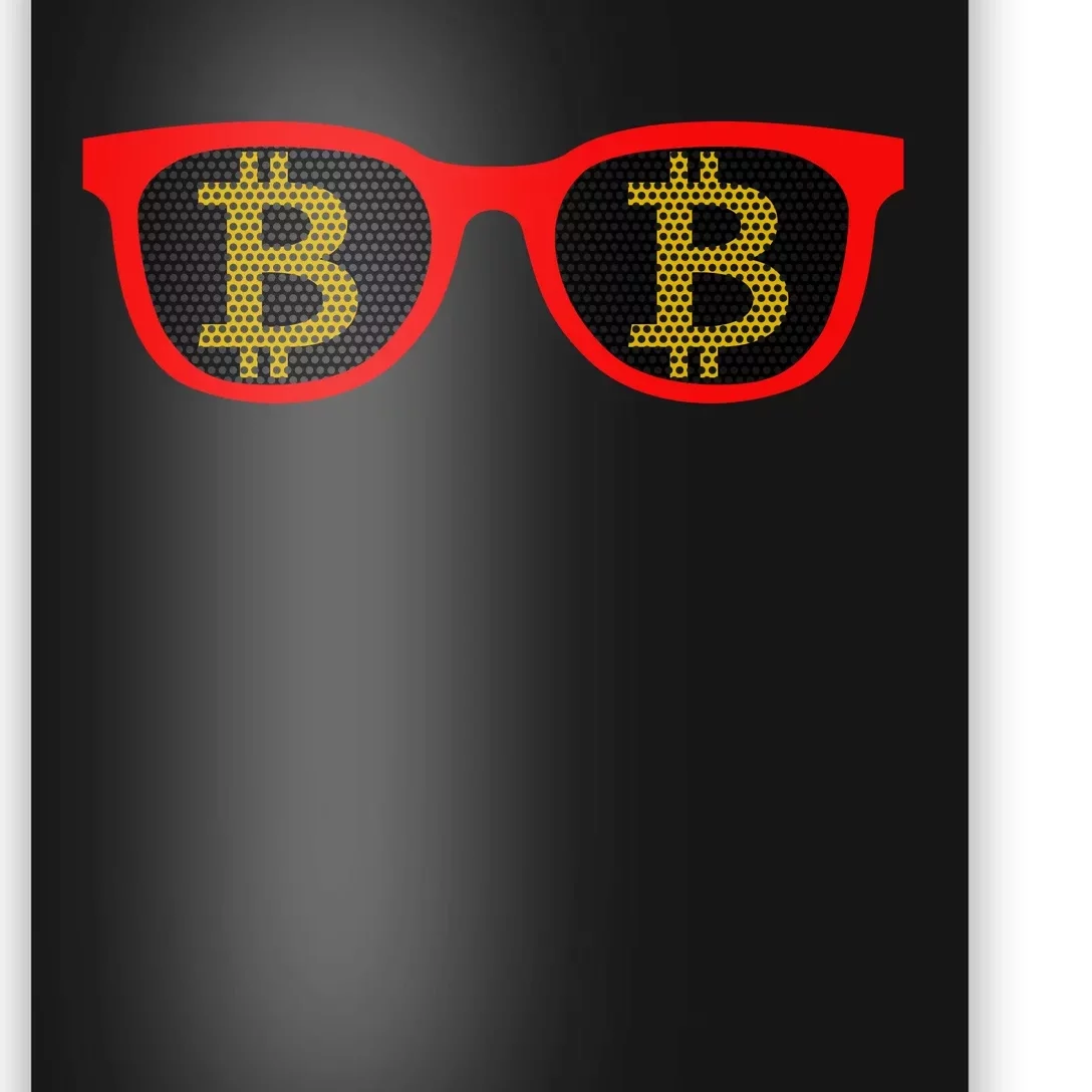 Bitcoin Glasses Poster