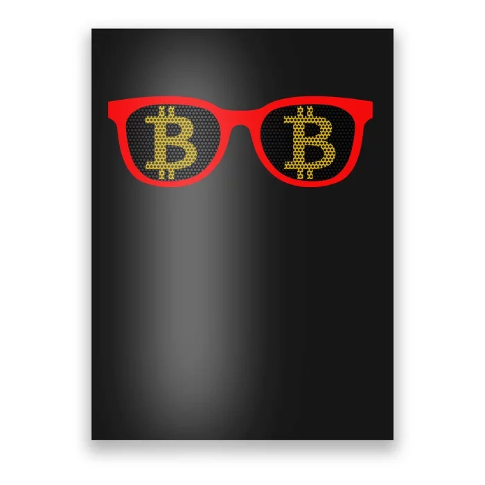 Bitcoin Glasses Poster