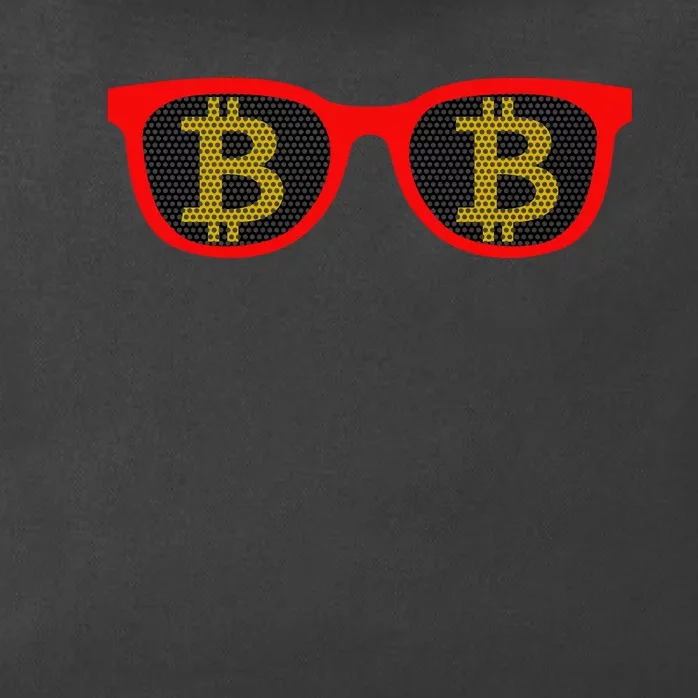 Bitcoin Glasses Zip Tote Bag