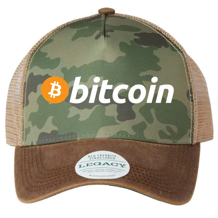 Bitcoin Logo Legacy Tie Dye Trucker Hat