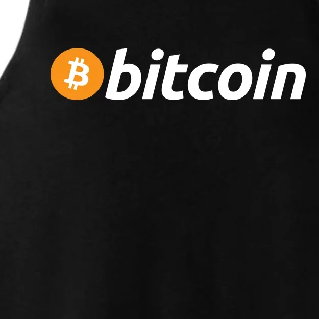 Bitcoin Logo Ladies Tri-Blend Wicking Tank