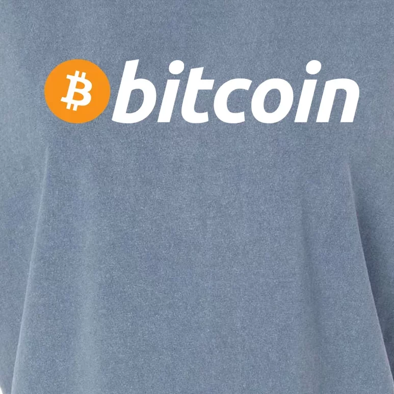 Bitcoin Logo Garment-Dyed Women's Muscle Tee