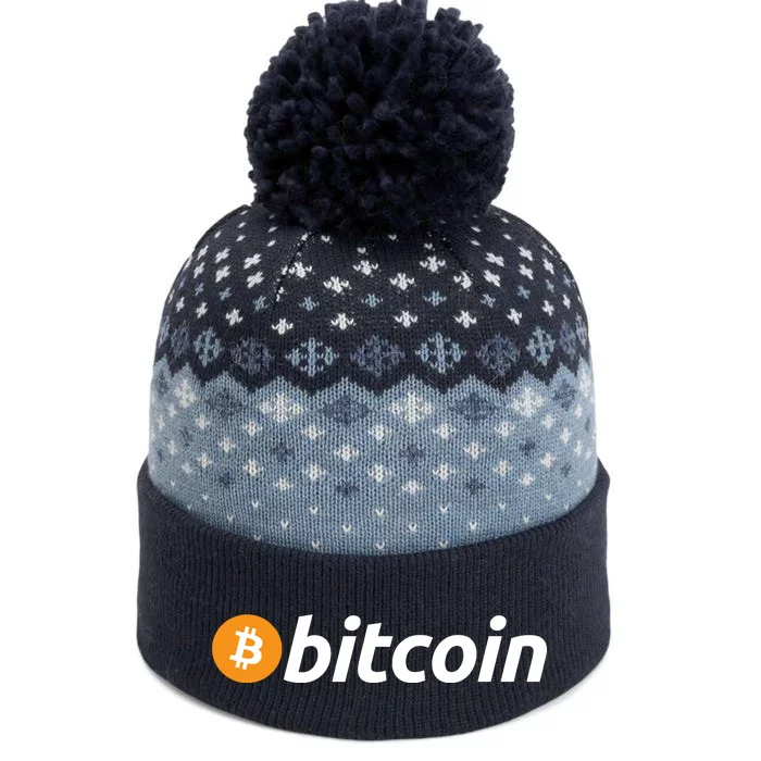 Bitcoin Logo The Baniff Cuffed Pom Beanie