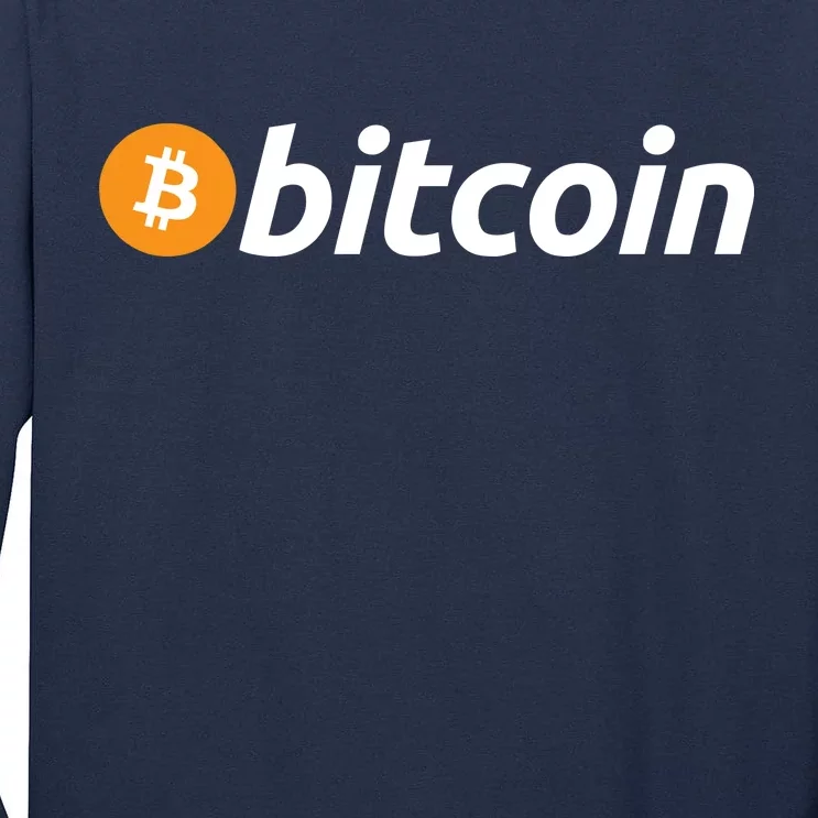 Bitcoin Logo Tall Long Sleeve T-Shirt