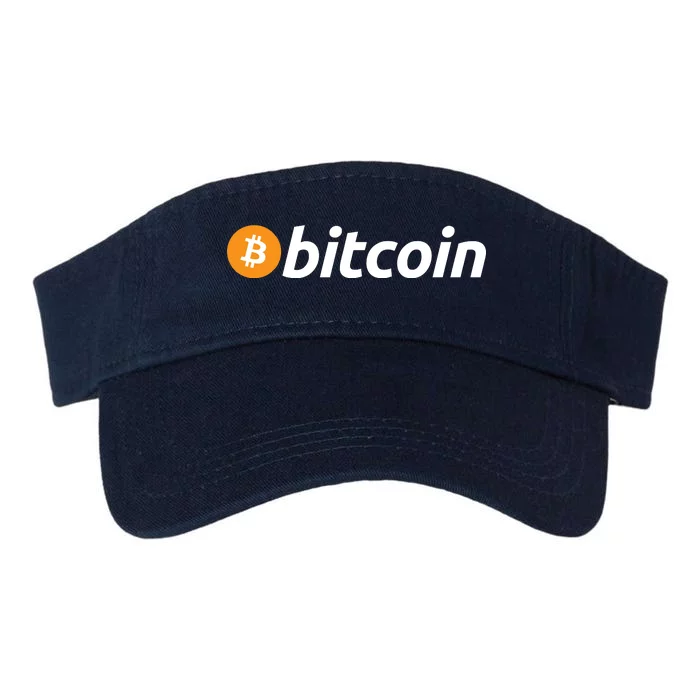 Bitcoin Logo Valucap Bio-Washed Visor