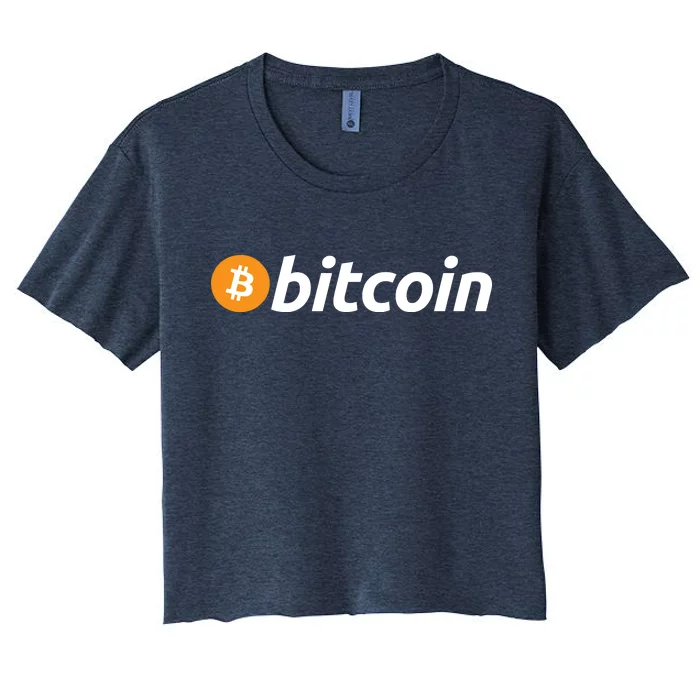 Bitcoin Logo Women's Crop Top Tee