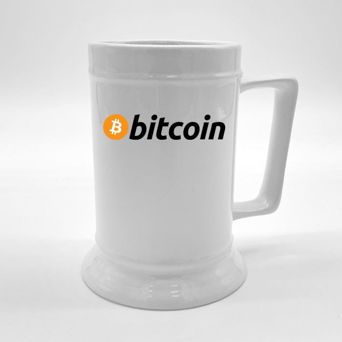 Bitcoin Logo Front & Back Beer Stein