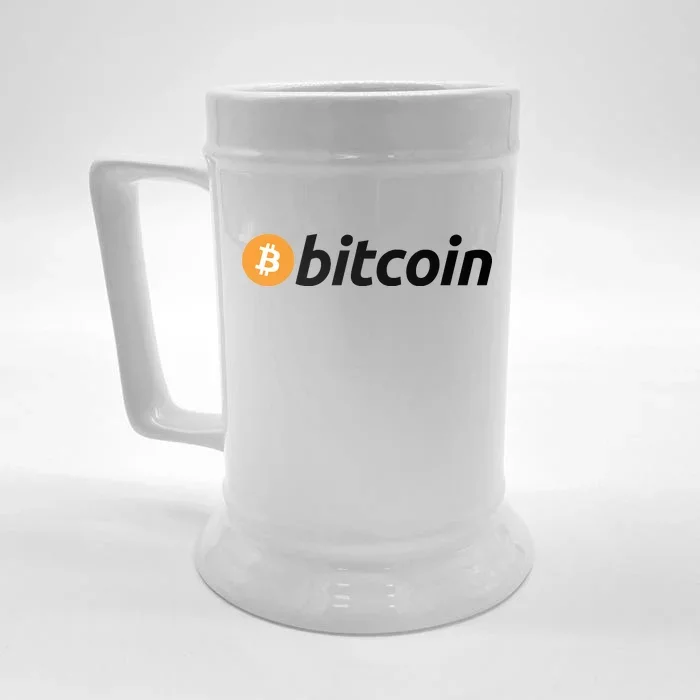 Bitcoin Logo Front & Back Beer Stein