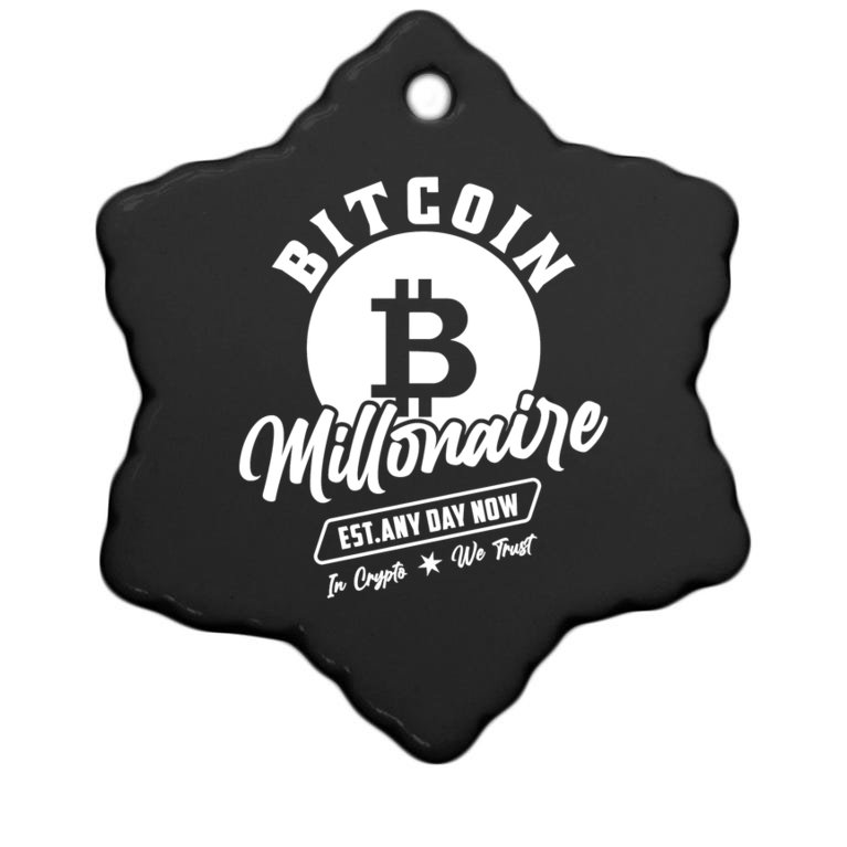 Bitcoin Millionaire In Crypto We Trust Christmas Ornament