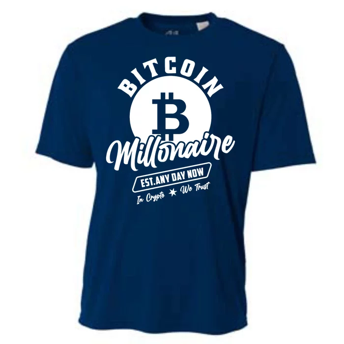 Bitcoin Millionaire In Crypto We Trust Cooling Performance Crew T-Shirt