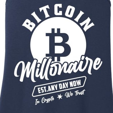 Bitcoin Millionaire In Crypto We Trust Ladies Essential Tank