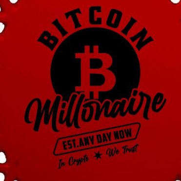 Bitcoin Millionaire In Crypto We Trust Oval Ornament