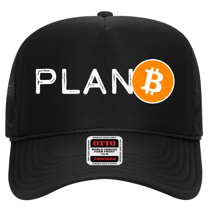 BitCoin PlanB High Crown Mesh Trucker Hat