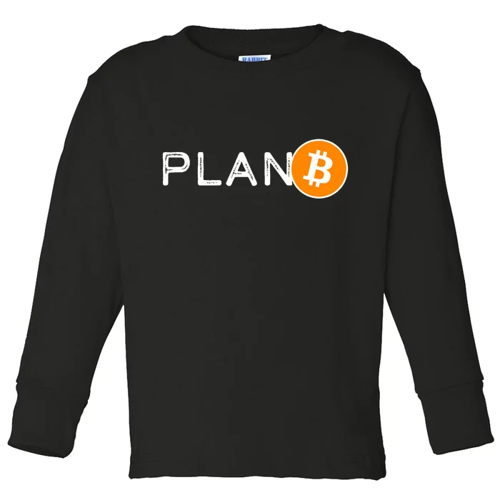 BitCoin PlanB Toddler Long Sleeve Shirt